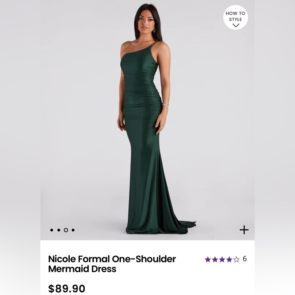 Hunter green formal dress. New with tags! Size small. - Picture 3 of 6